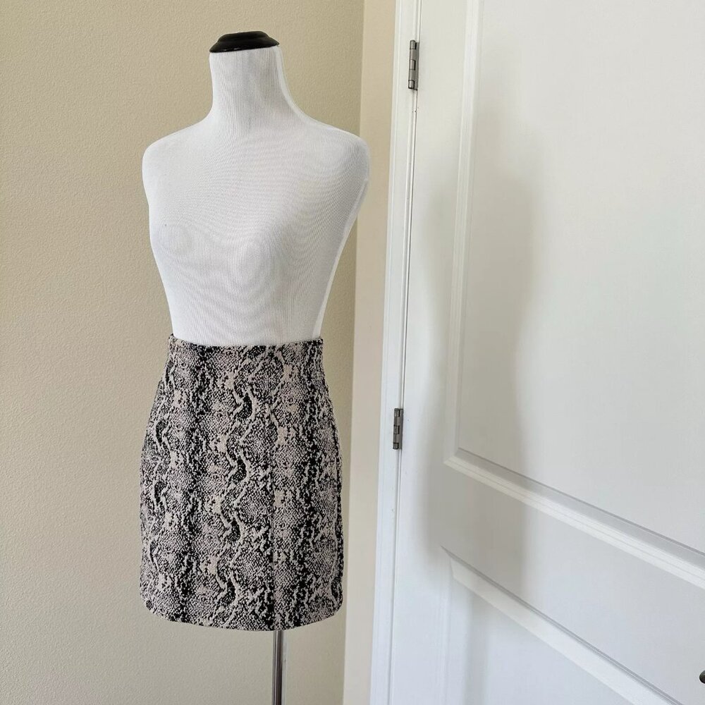 Free People Jacquard Snake Print Mini Skirt Size 4